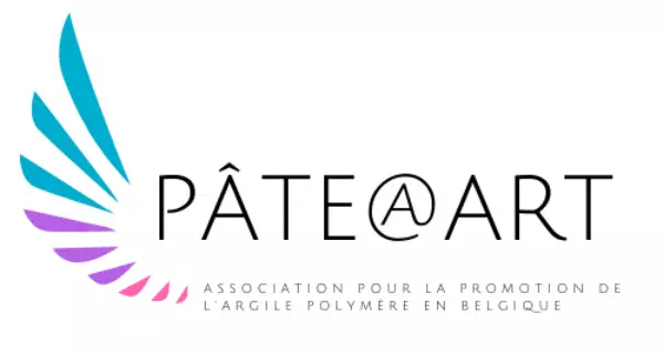 Logo de l'association Pâte@Art qui promeut l'argile polymère en tant que medium artistique en Belgique