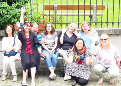 Photo de groupe du stage de Céline Charuau organisé par Pâte@Art