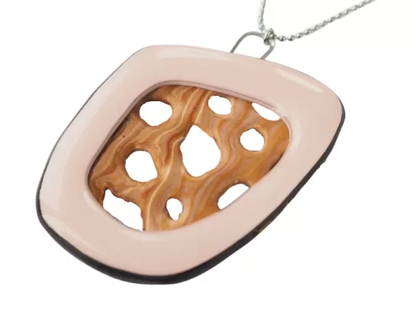 pate fimo pendentif ajouré réversible verso