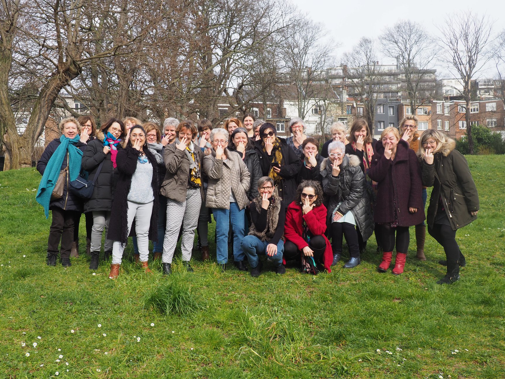 Workshop pâte polymère Donna Kato Liège 2020 groupe