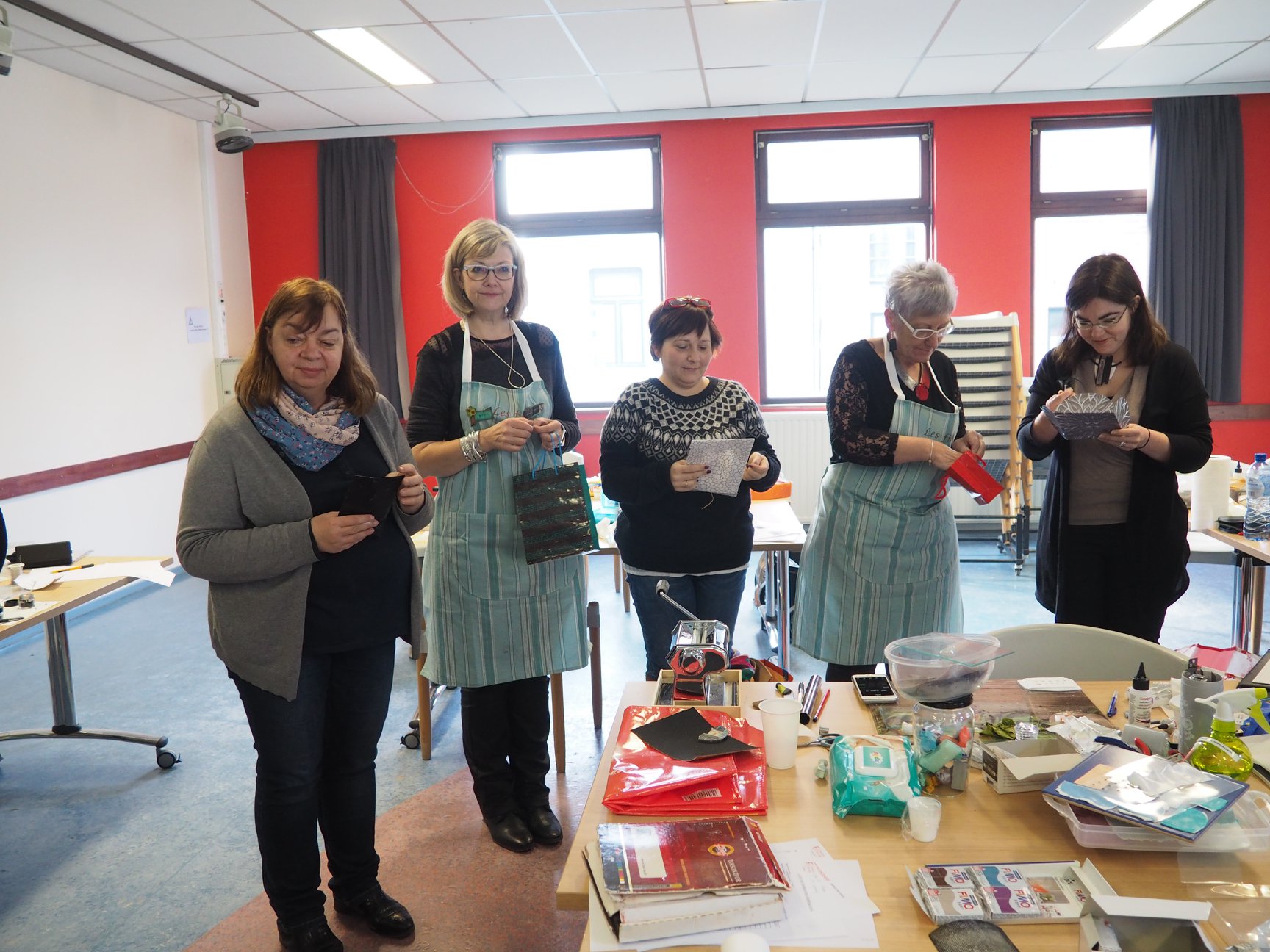 Echange des cadeaux stage workshop pâte polymère 