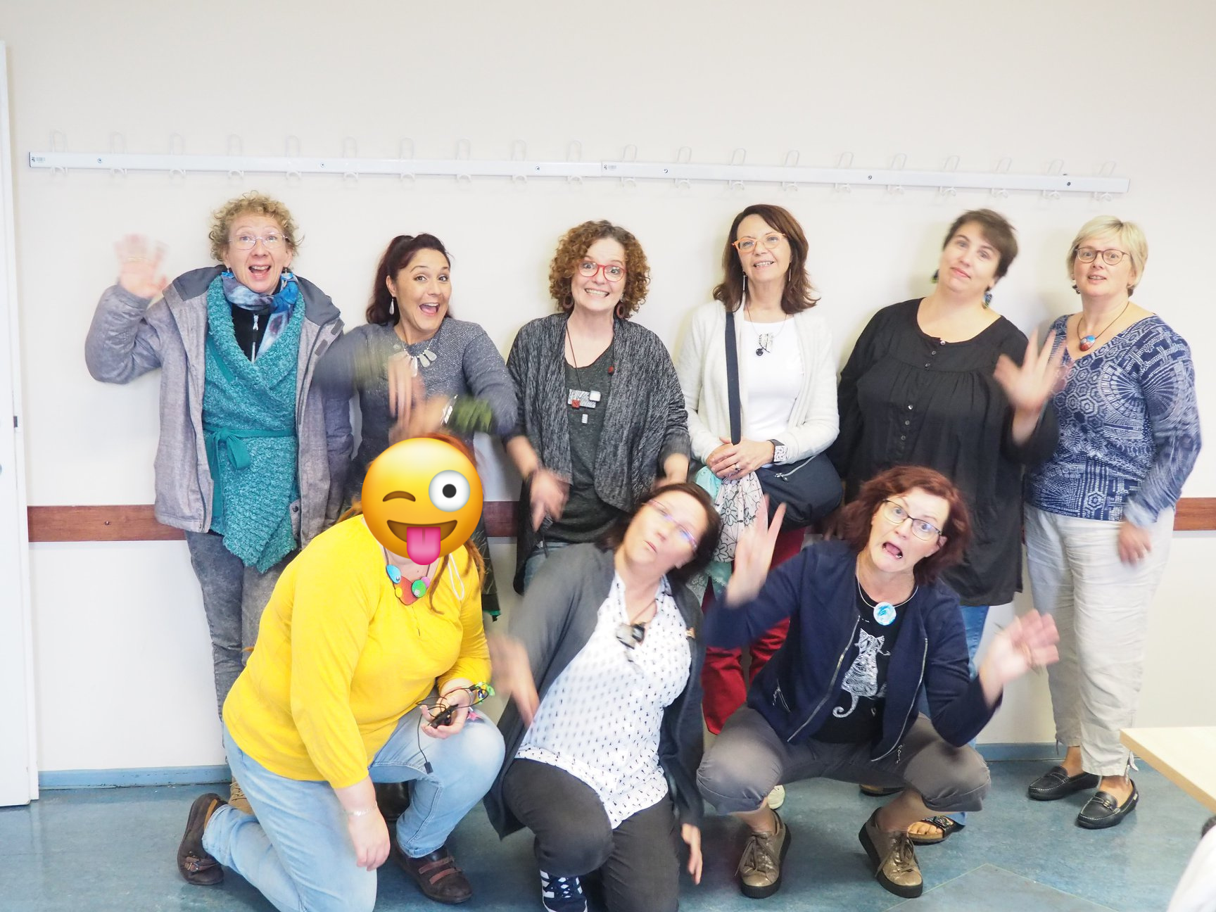 Stage pâte polymère Bettina Welker Liège 2018 groupe