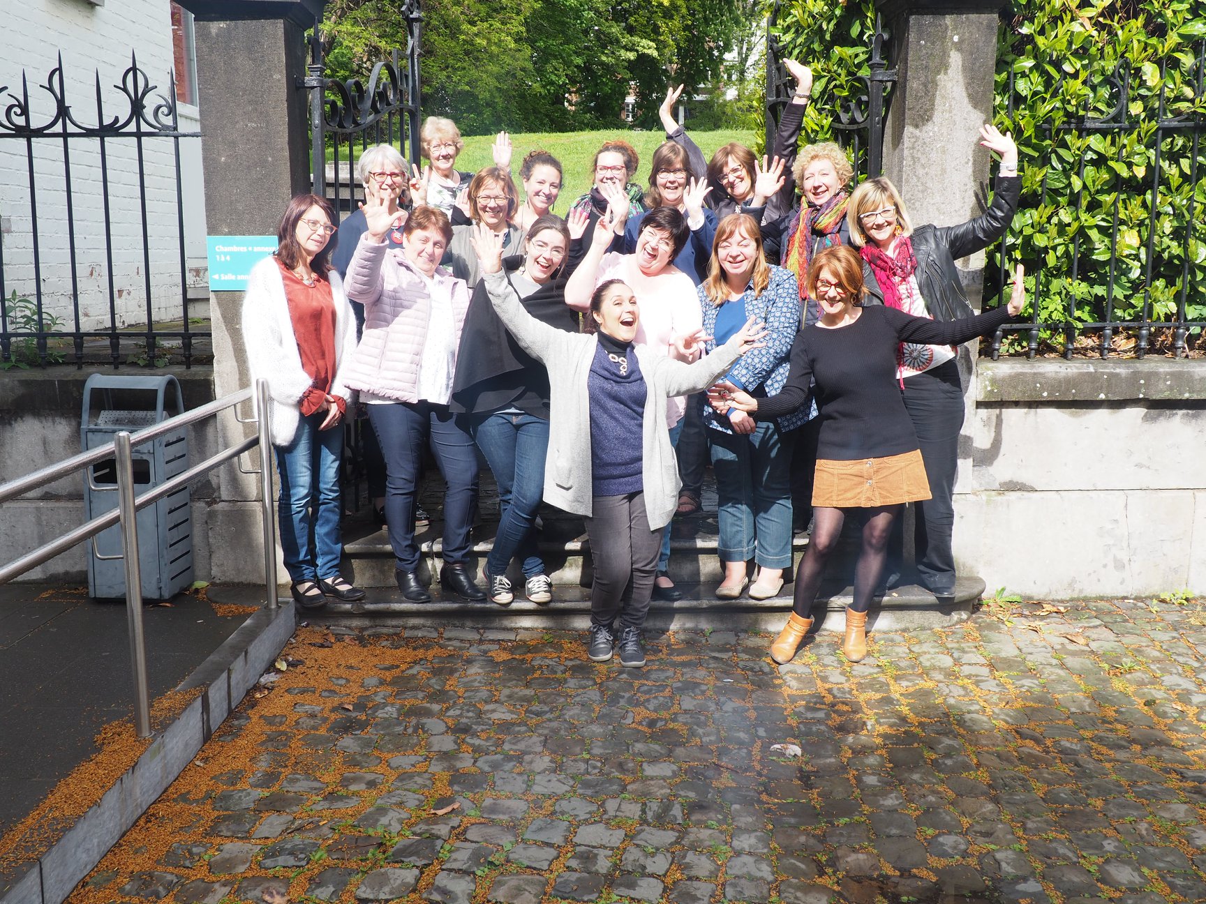Workshop pâte polymère Olga Nicolas Liège 2019 groupe
